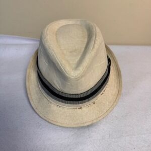Stetson All American Straw Fedora Hat Small/Medium Beige Summer Beach